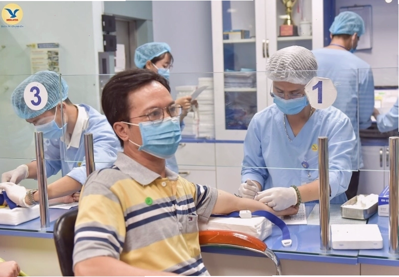 Ảnh minh họa quy trình xét nghiệm HP