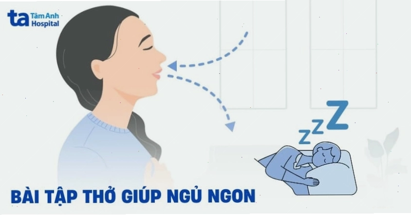 Bài tập thở giúp ngủ ngon