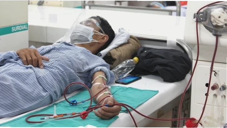Bệnh nhân suy thận đang chạy thận