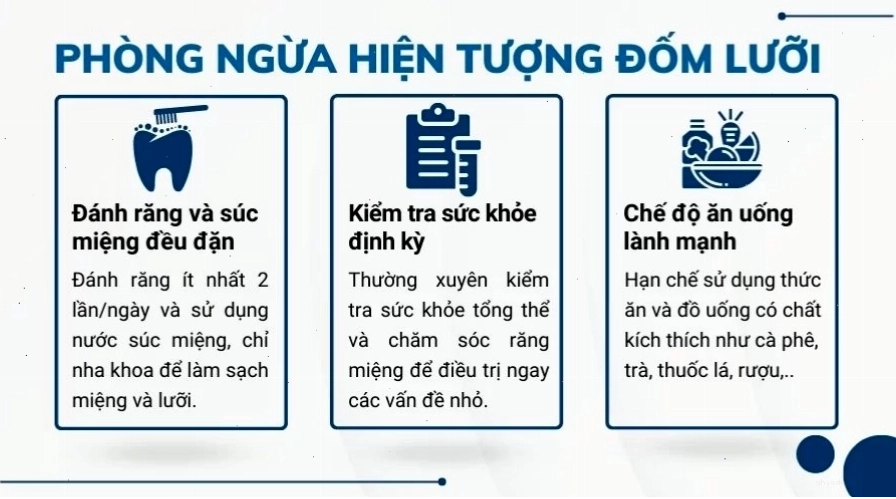 Các biện pháp phòng ngừa đốm lưỡi bằng chế độ sinh hoạt