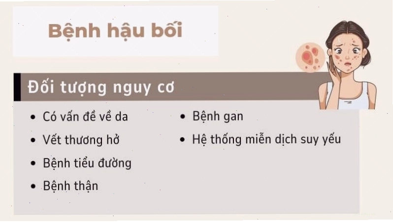 Các đối tượng có nguy cơ mắc bệnh cao