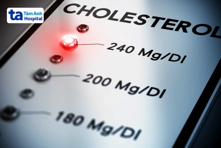 Cholesterol từ 240 mg/dL trở lên là mức cảnh báo