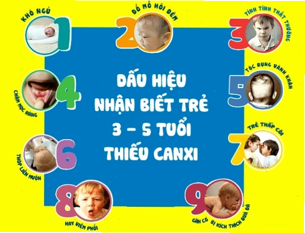 Dấu hiệu nhận biết trẻ thiếu canxi