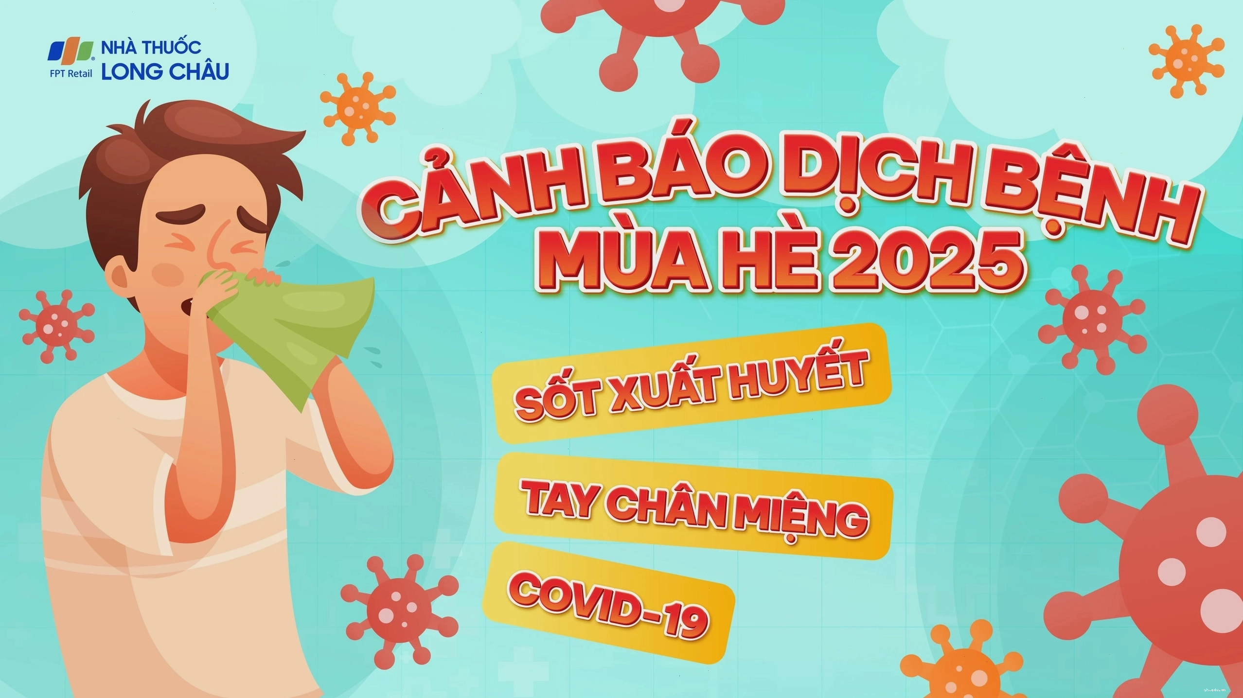 Hình ảnh cảnh báo các bệnh dịch thường gặp trong mùa hè