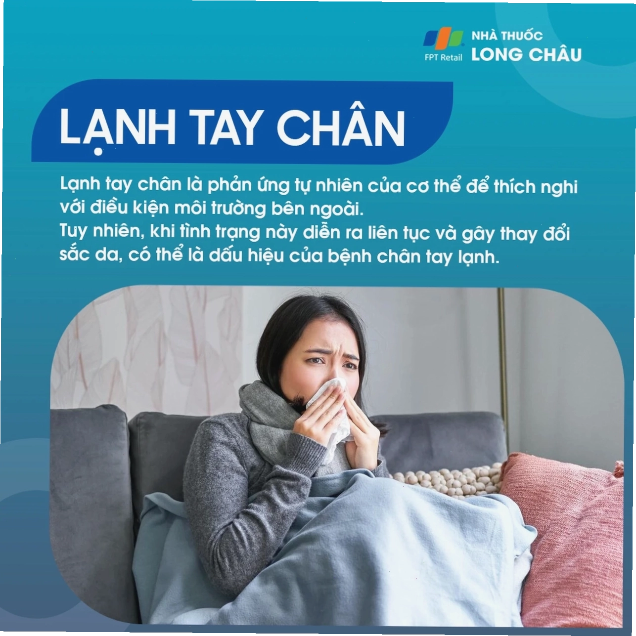 Hình ảnh minh họa nhiệt độ cơ thể ảnh hưởng đến bàn tay chân