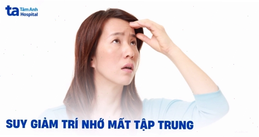 Hình ảnh minh họa tình trạng suy giảm trí nhớ và mất tập trung trong đời sống hàng ngày