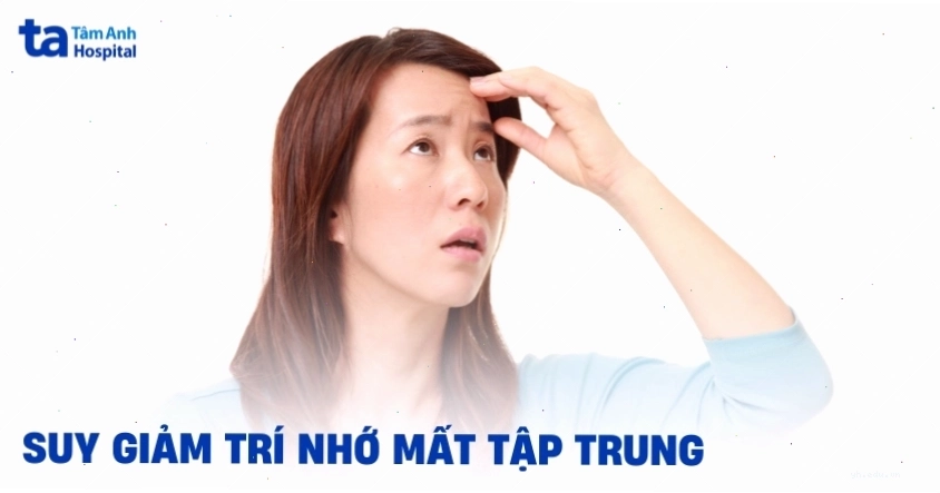 Hình ảnh minh họa về tình trạng suy giảm trí nhớ và khó tập trung trong học tập và công việc
