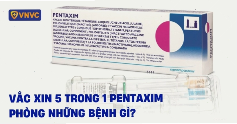 Hình ảnh minh họa về vắc xin 5 trong 1 tiêm cho trẻ