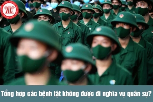 Hình ảnh mô phỏng danh mục bệnh tật miễn nghĩa vụ quân sự
