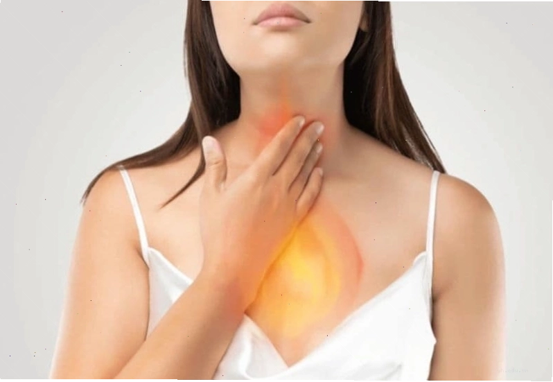 Hình ảnh mô tả triệu chứng nóng rát cổ họng