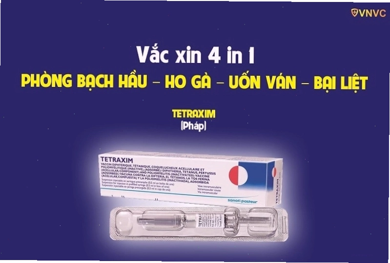 Hình ảnh tổng quan về các loại vắc xin phối hợp 4 trong 1 dùng trong tiêm chủng