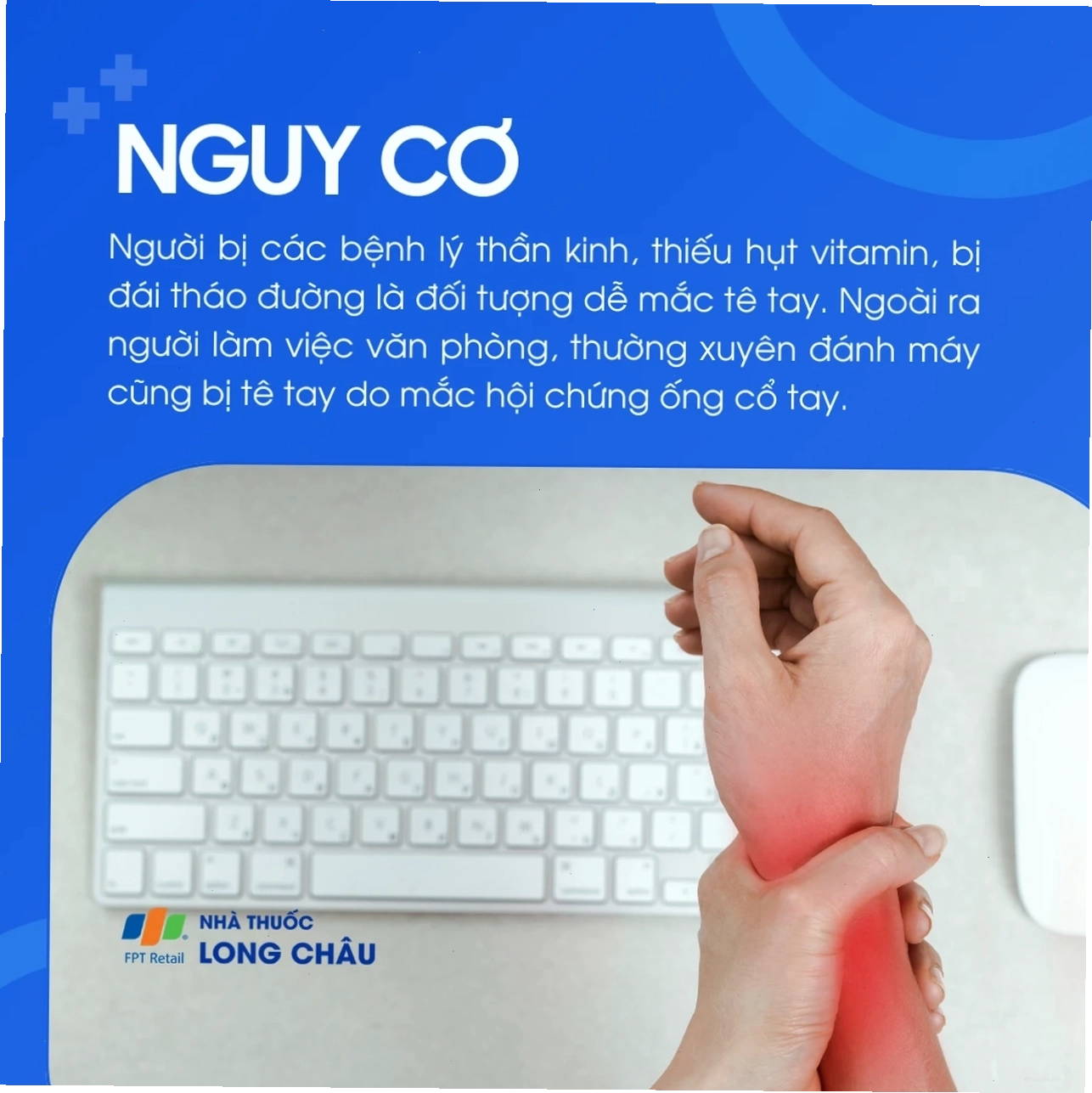 Minh họa cơ chế bệnh học thần kinh tay