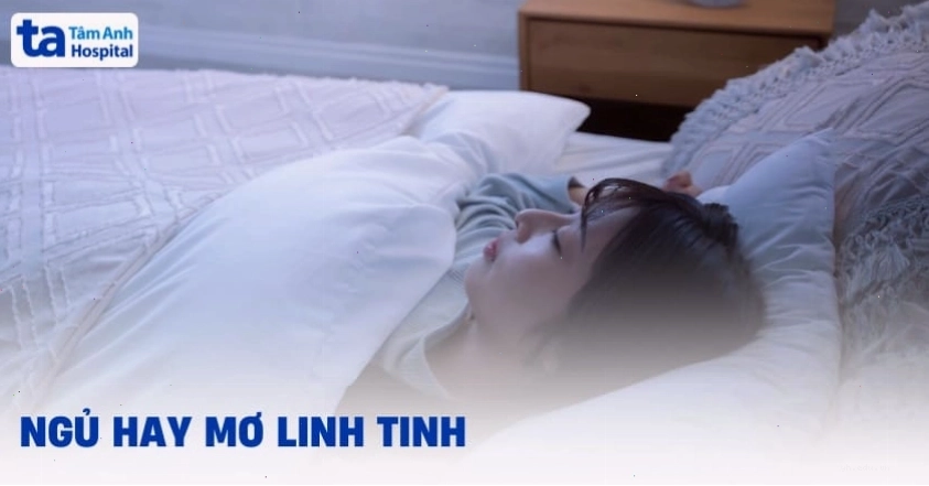 Minh họa tình trạng ngủ hay mơ linh tinh khiến người bệnh mệt mỏi