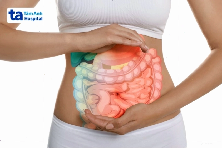 Minh họa tình trạng nóng bụng cảnh báo các bệnh lý tiêu hóa