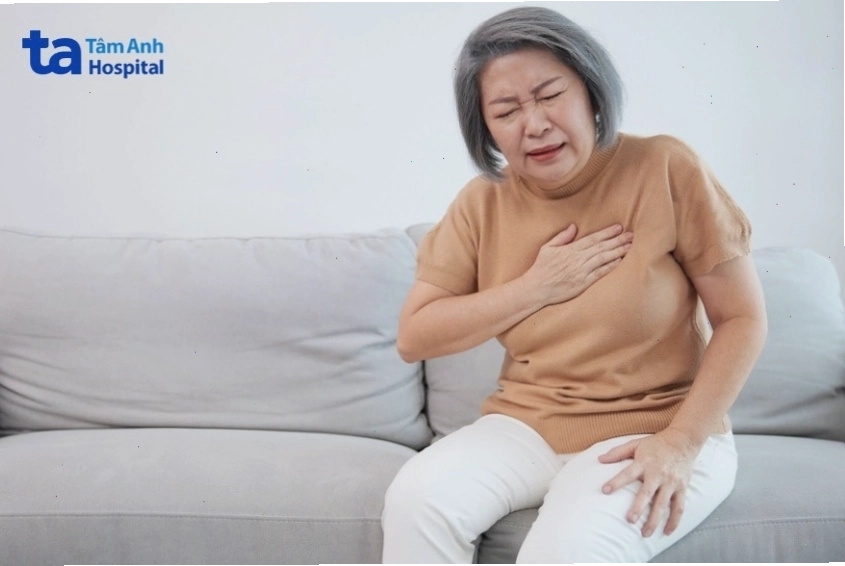 Minh họa triệu chứng tim đập nhanh do cường giáp