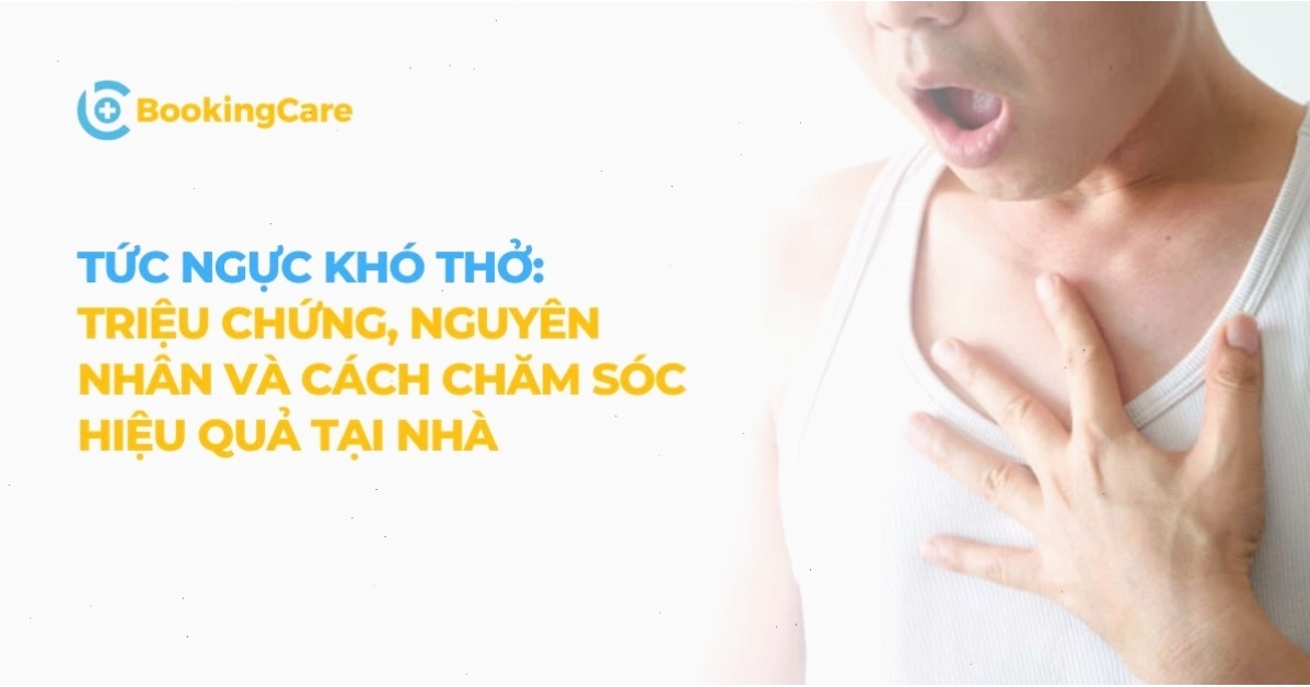 Người bệnh có dấu hiệu mệt ở ngực khó thở và cảm giác không thoải mái