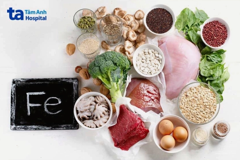 Người bệnh nên lựa chọn thực phẩm giàu chất sắt