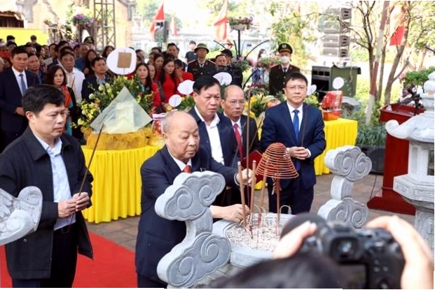 Nguyên Bộ trưởng Nguyễn Quốc Triệu tại buổi làm việc