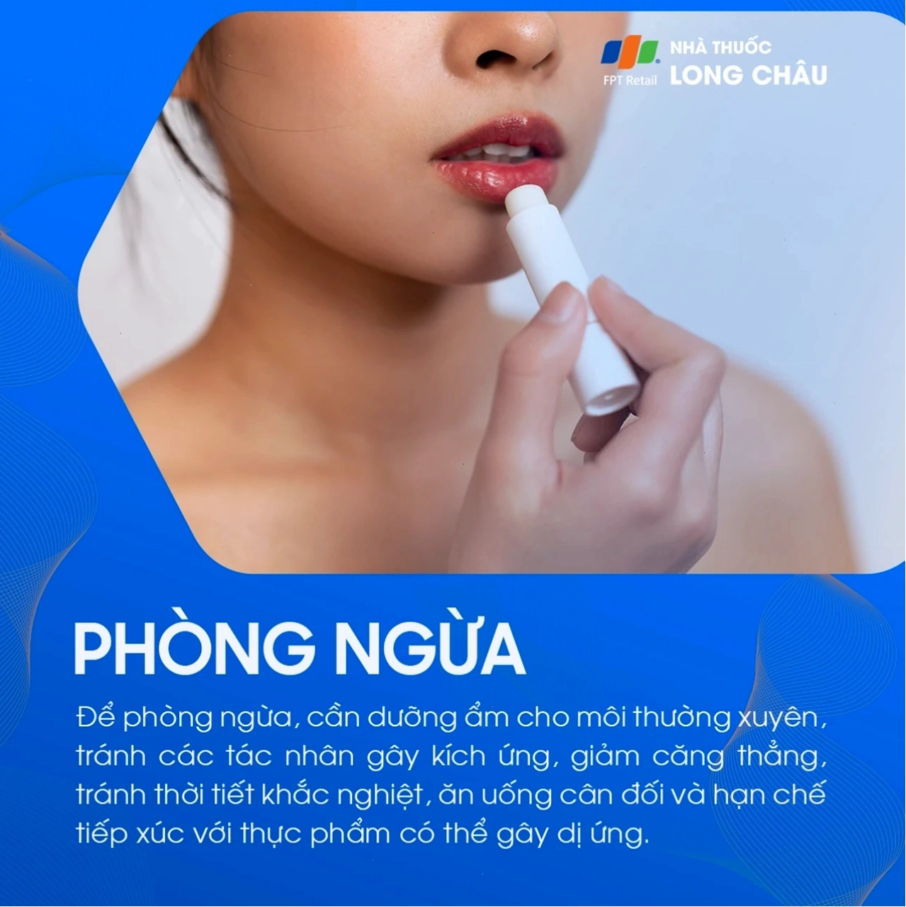 Phòng ngừa chàm môi bằng cách duy trì độ ẩm