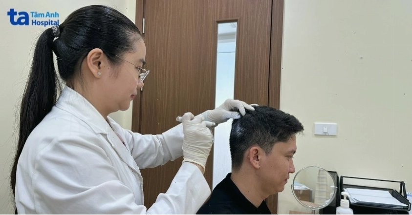 Quá trình chẩn đoán nấm da đầu tại bệnh viện