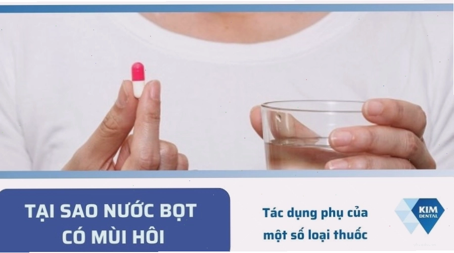 Sử dụng thuốc điều trị làm tác động đến mùi nước bọt