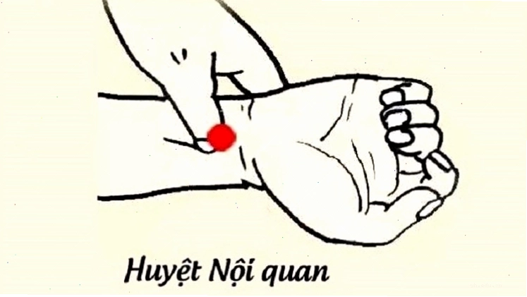 Tác dụng của huyệt Nội Quan đối với tim mạch