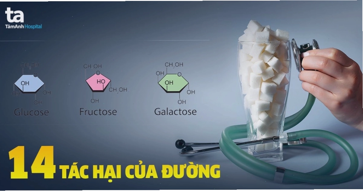 Tác hại của việc tiêu thụ quá mức đường đối với sức khỏe con người