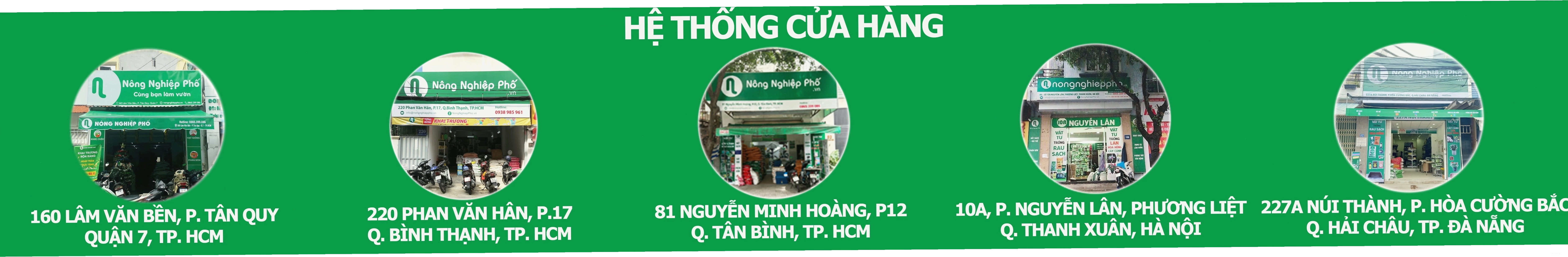 Thông tin liên hệ hệ thống cửa hàng