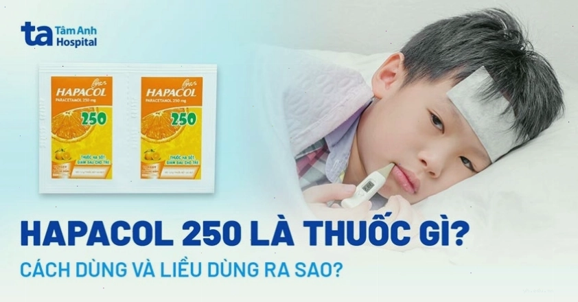 Thuốc hapacol 250mg dùng cho trẻ em