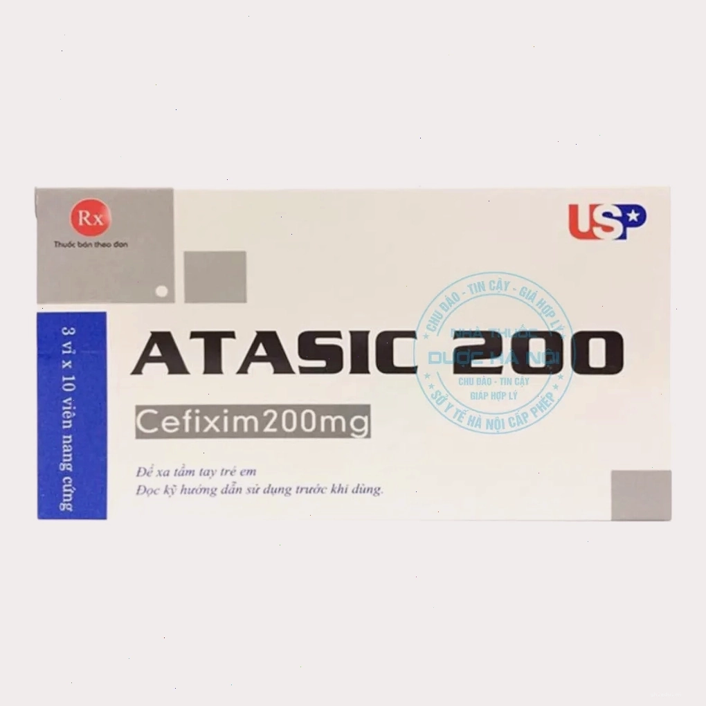 Thuốc kháng sinh Atasic 200mg USP