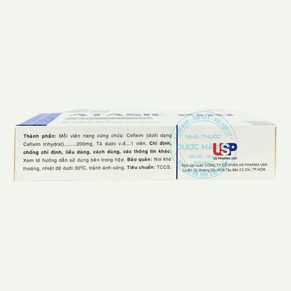 Thuốc kháng sinh Atasic 200mg USP