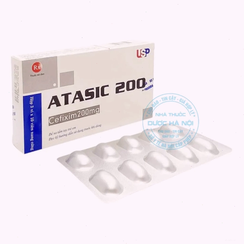 Thuốc kháng sinh Atasic 200mg USP