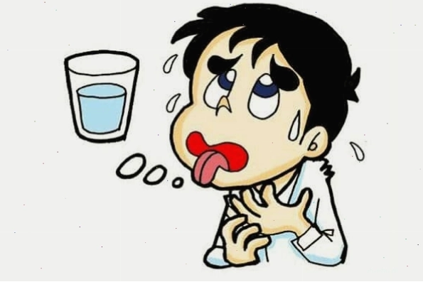 Tình trạng mất nước dẫn đến nồng độ muối trong nước bọt tăng cao