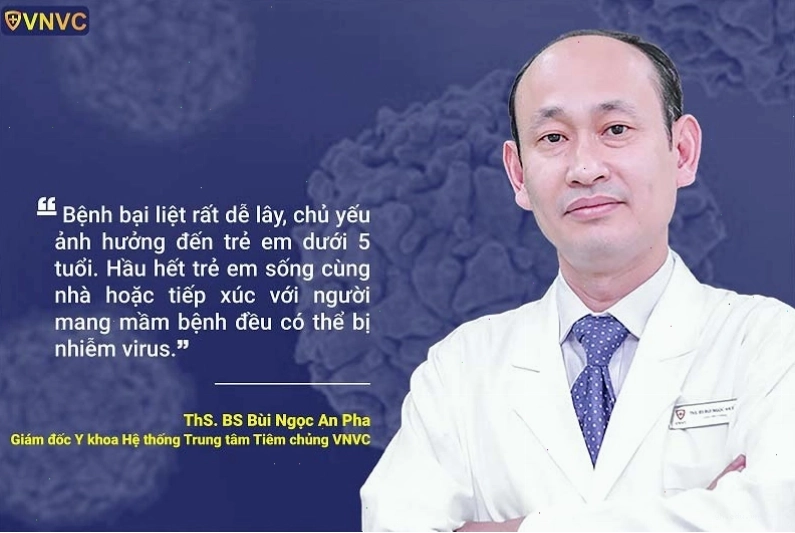 Trẻ em dưới 5 tuổi là đối tượng dễ mắc bại liệt